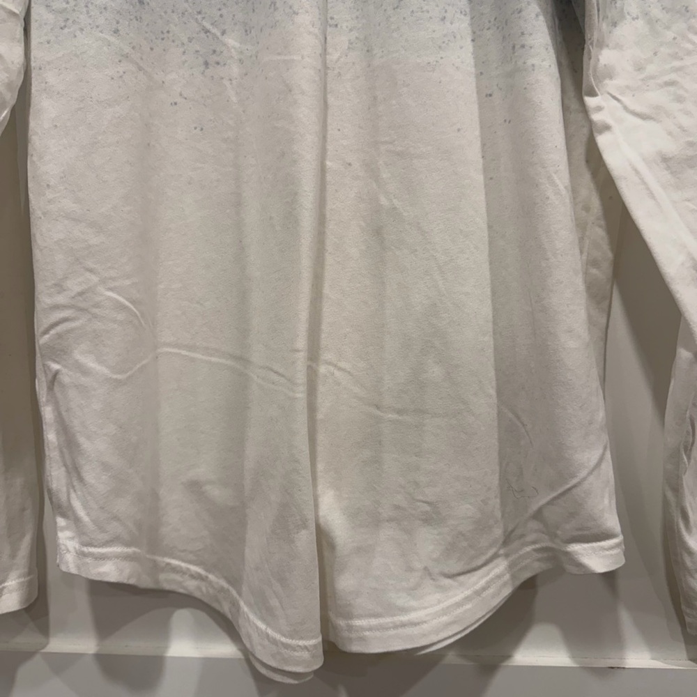 Abercrombie & Fitch Blue and White Long Sleeve Tee - Picture 3 of 12